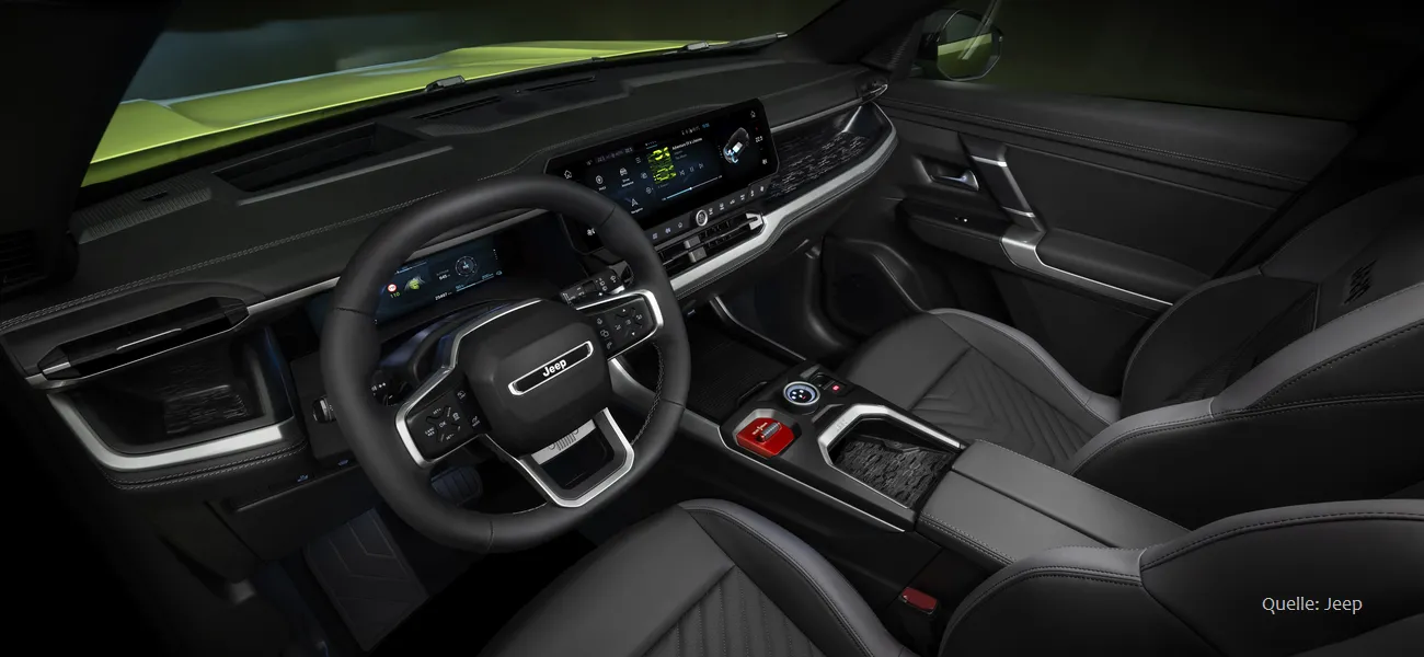 Jeep Compass EV Vorstellung INSTADRIVE ecarso interieur Jeep Compass EV Vorstellung INSTADRIVE ecarso interieur