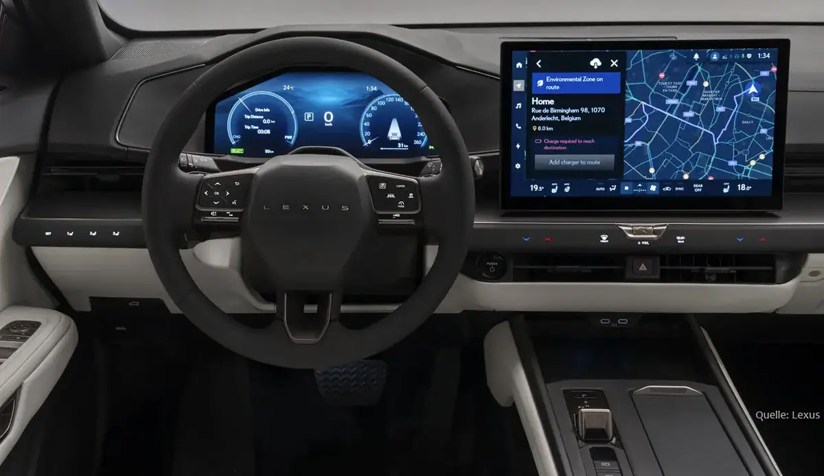 Lexus ES Elektro innen INSTADRIVE ecarso Lexus ES Elektro innen INSTADRIVE ecarso