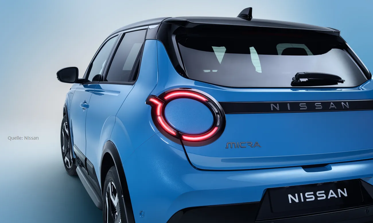 Nissan Micra Elektro 2026 Vorstellung back INSTADRIVE ecarso Nissan Micra Elektro 2026 Vorstellung back INSTADRIVE ecarso