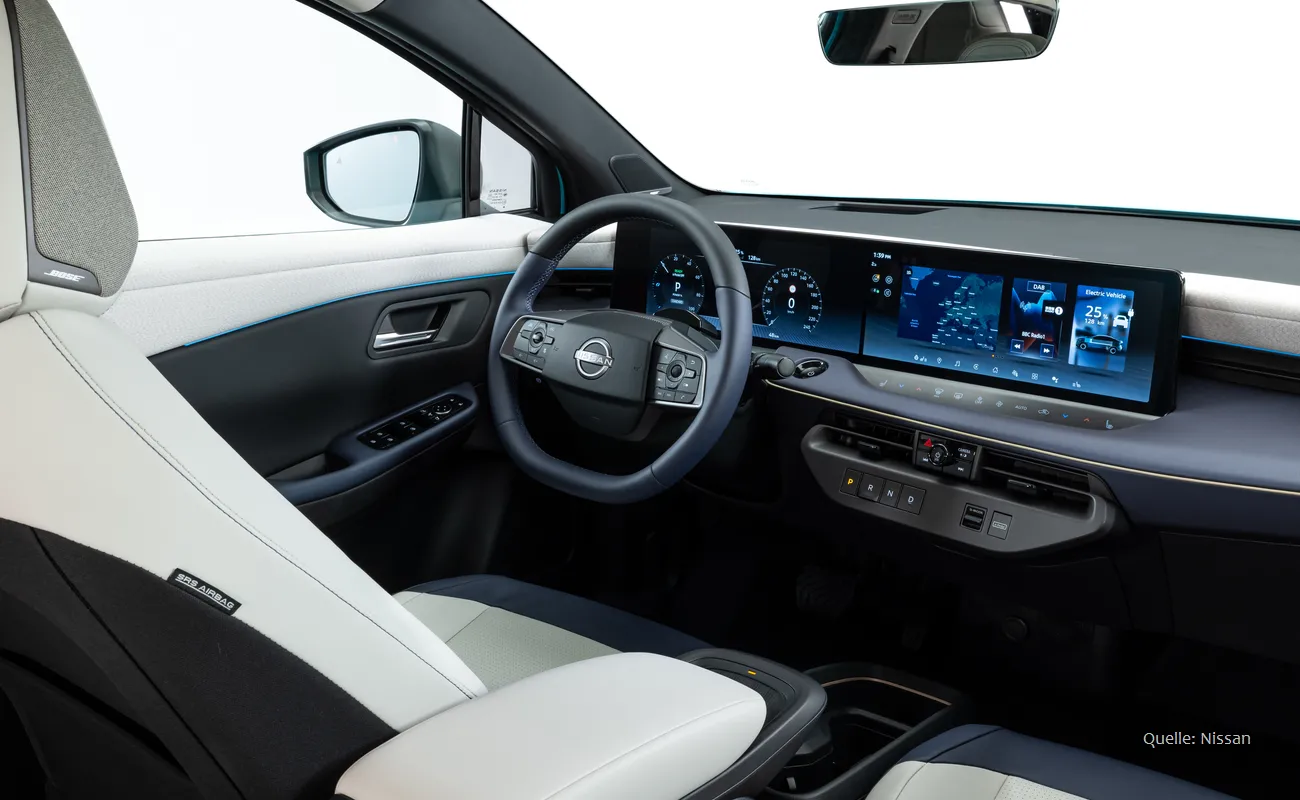 Neuer Nissan Leaf kommt 2026 Cockpit INSTADRIVE ecarso Neuer Nissan Leaf kommt 2026 Cockpit INSTADRIVE ecarso