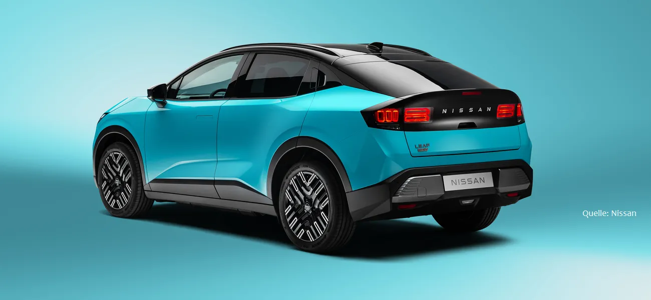 Neuer Nissan Leaf kommt 2026 Heck INSTADRIVE ecarso Neuer Nissan Leaf kommt 2026 Heck INSTADRIVE ecarso