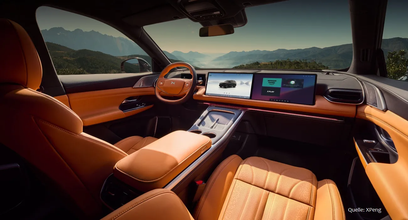 XPeng G9 & G6 in Europa mit 525 kW Ladeleistung gestartet G9 Cockpit INSTADRIVE ecarso