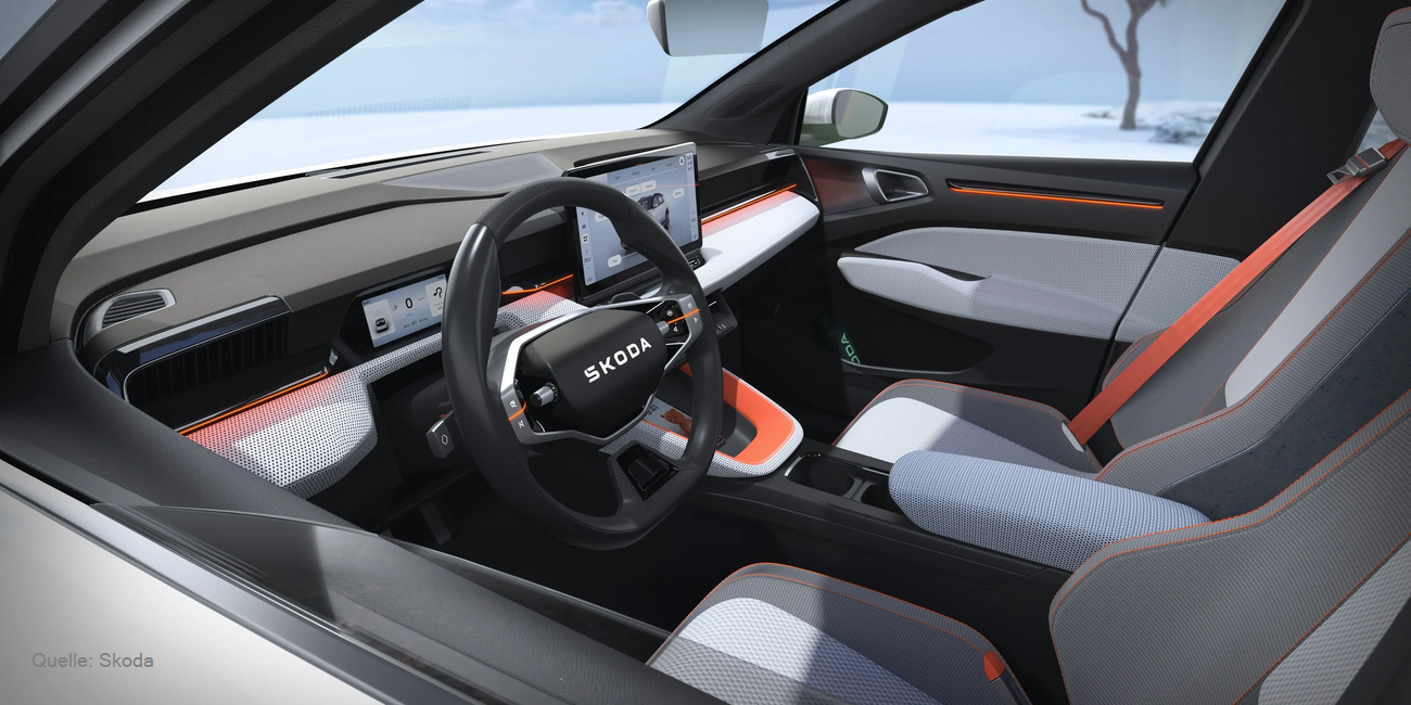 Skoda Epiq enthüllt Cockpit INSTADRIVE ecarso Skoda Epiq enthüllt Cockpit INSTADRIVE ecarso