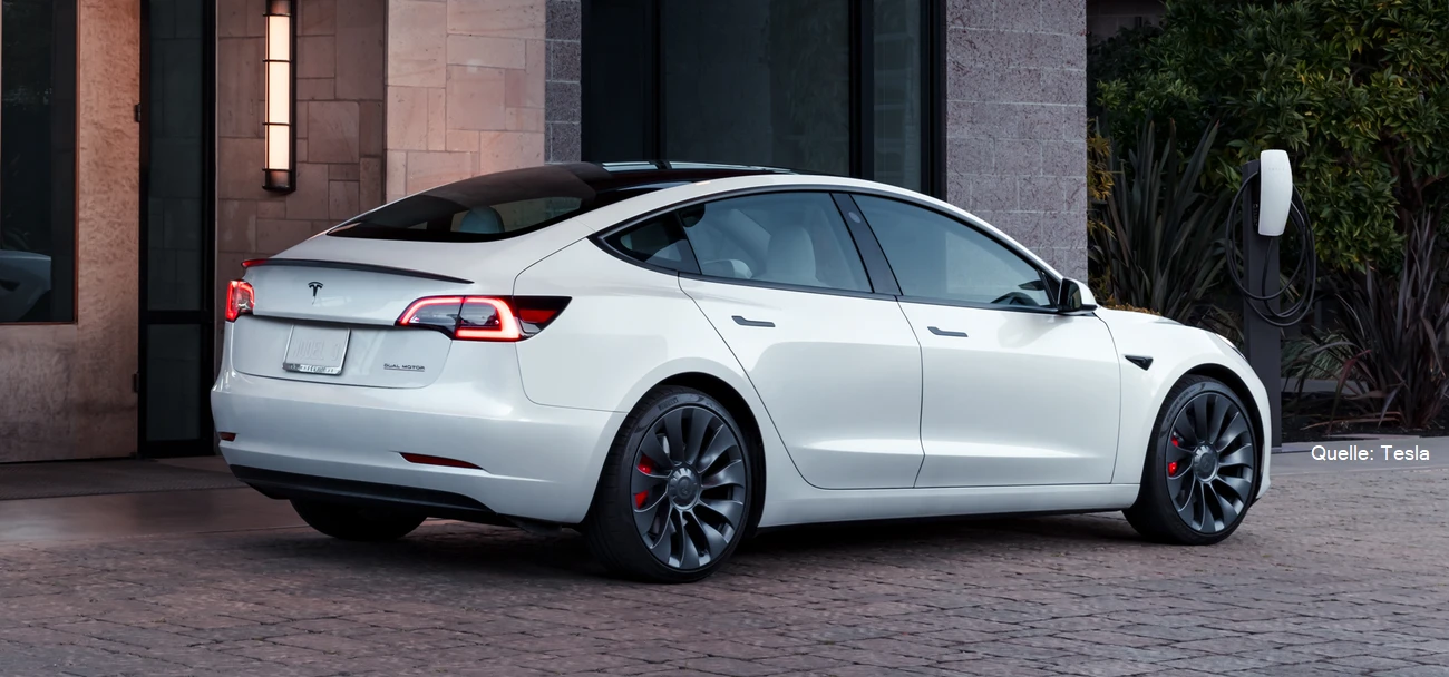 Tesla Model 3 Jungwagen Heck INSTADRIVE ecarso