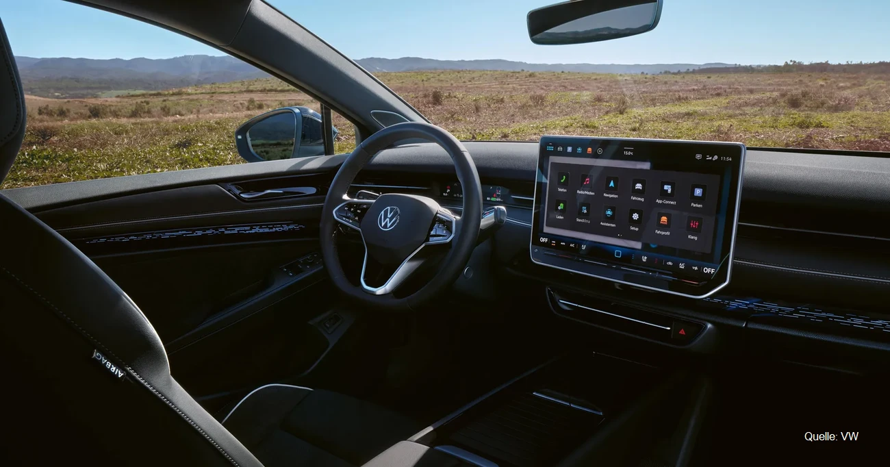 VW ID.7 Pro Tourer Test Reichweite Autobahn & Ladedauer Cockpit INSTADRIVE ecarso