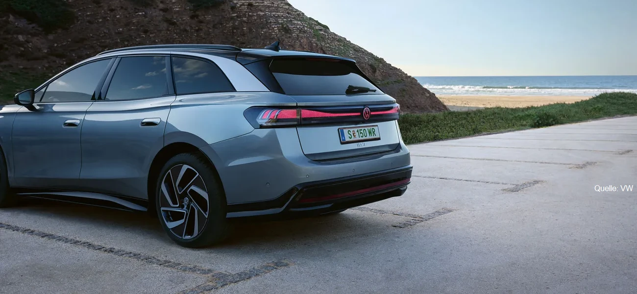 VW ID.7 Pro Tourer Test Reichweite Autobahn & Ladedauer Heck INSTADRIVE ecarso