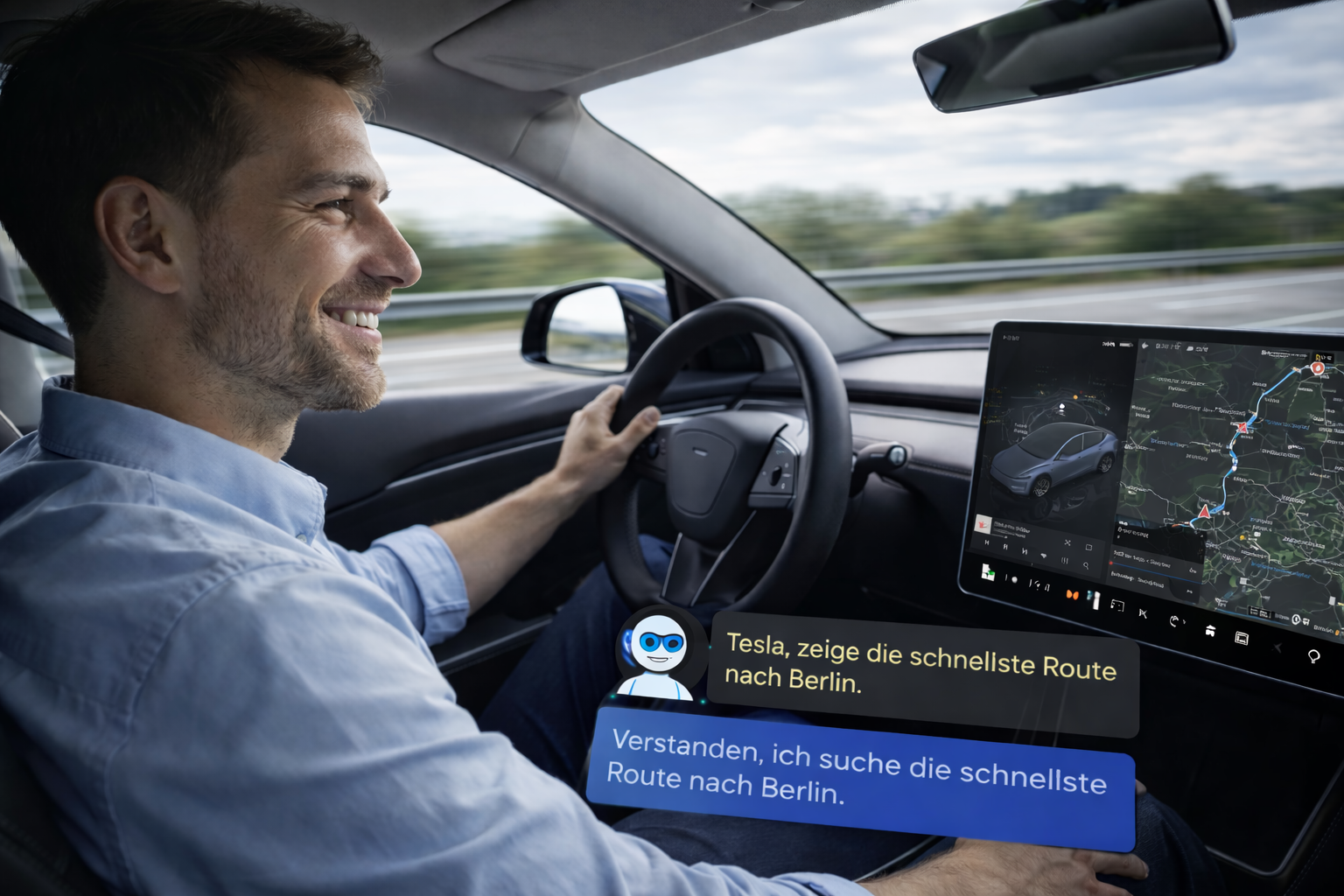 Tesla Sprachsteuerung