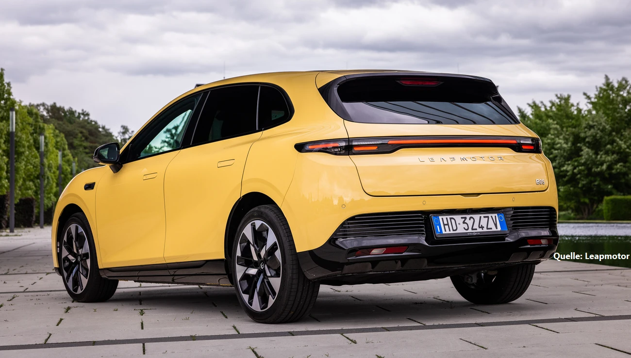 Leapmotor B05 Testerfahrungen Heck INSTADRIVE ecarso