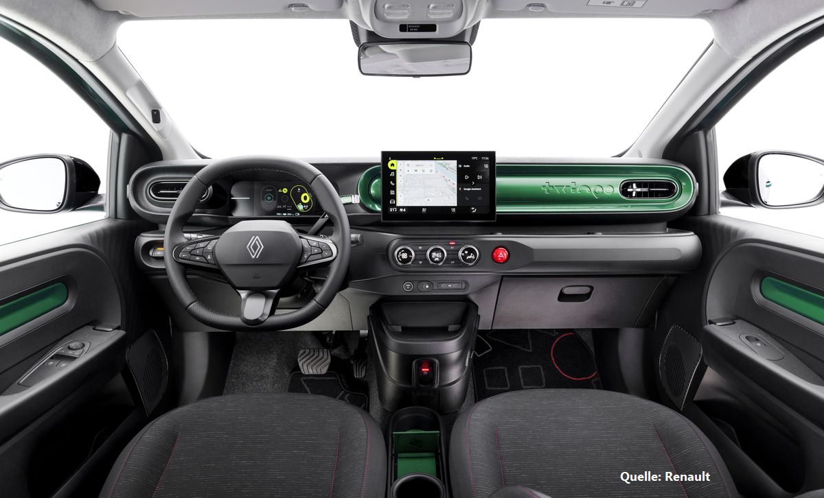 Renault Twingo Electric im Test Cockpit INSTADRIVE ecarso