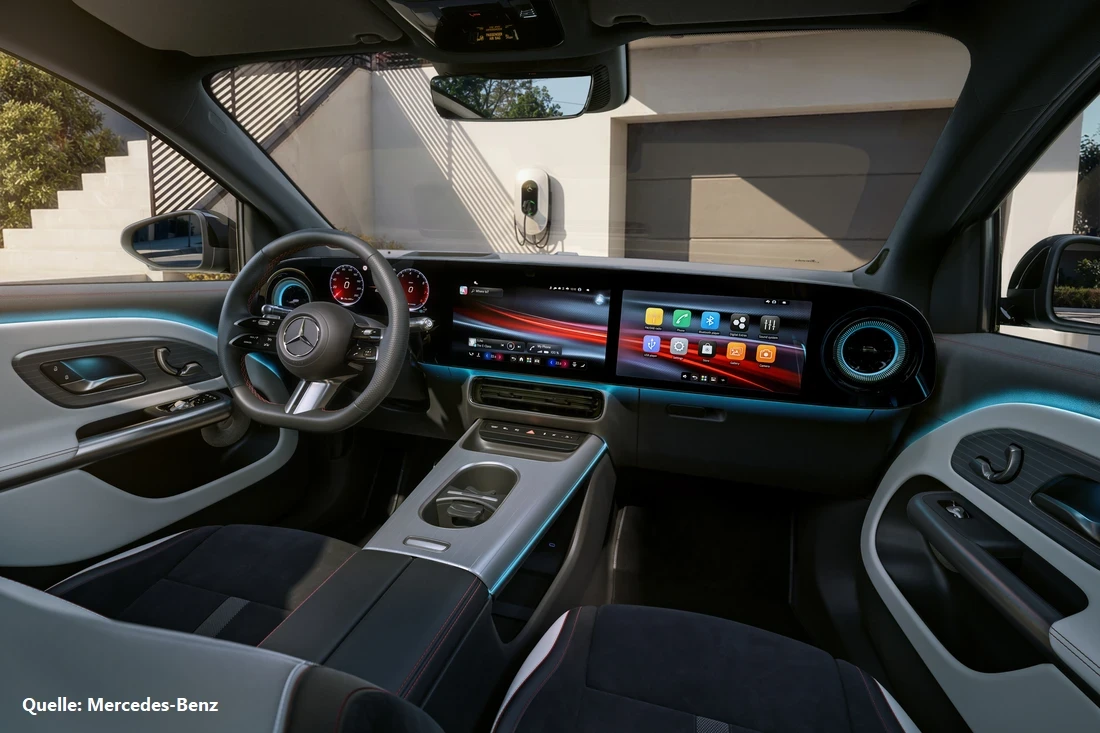 Mercedes GLA 2026 mit 800-Volt-Technik Cockpit INSTADRIVE ecarso