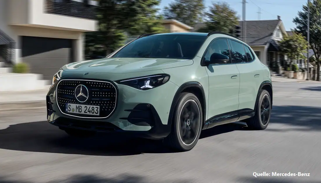 Mercedes GLA 2026 mit 800-Volt-Technik Front INSTADRIVE ecarso