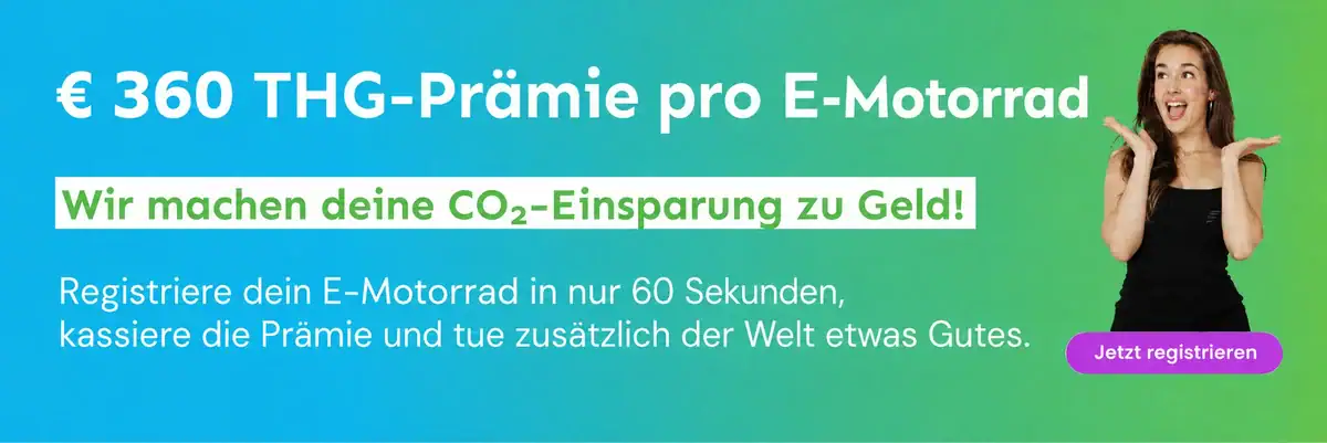 THG-Prämie E-Motorrad 360 Euro INSTADRIVE ecarso