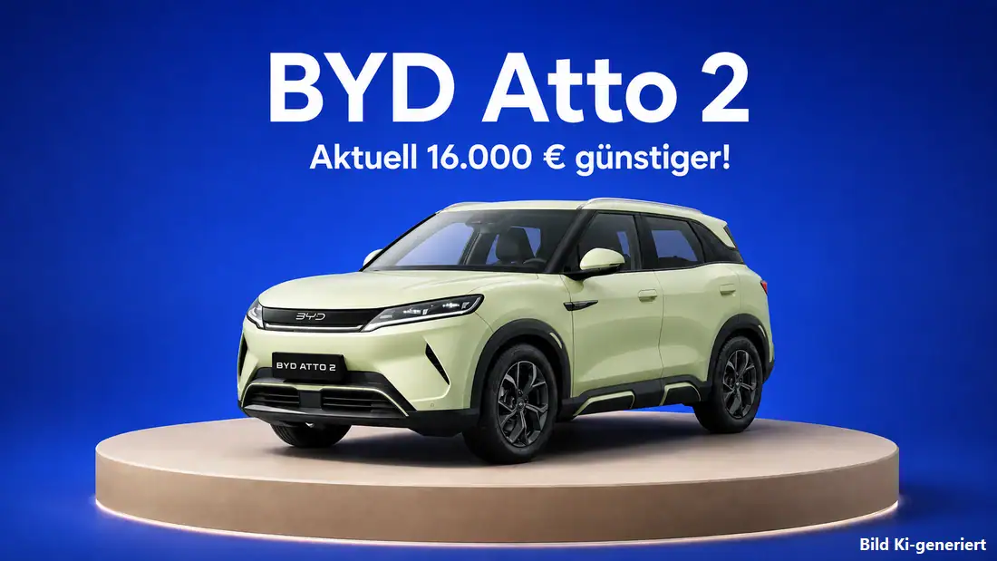 BYD Atto 2 aktuell 16000 Euro günstiger INSTADRIVE ecarso