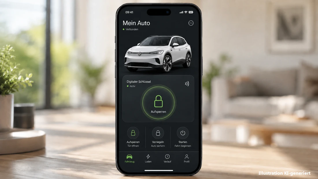 Digitaler Autoschlüssel bei VW INSTADRIVE ecarso