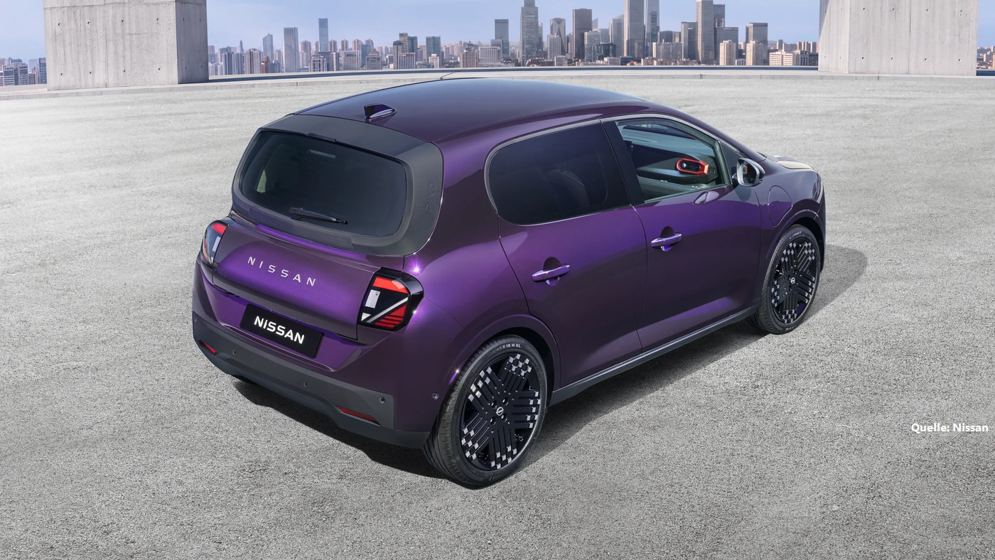Nissan Pixo Neuer Elektrokleinwagen für die Stadt Heck INSTADRIVE ecarso