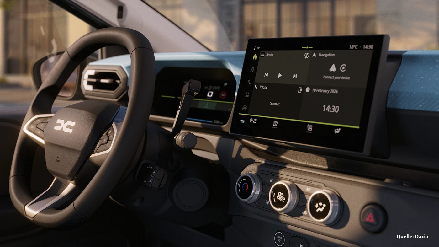 Dacia Spring 2026 Cockpit INSTADRIVE ecarso
